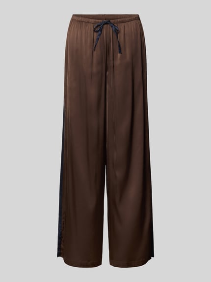 Marc O'Polo Pyjamabroek met satijnlook Donkerbruin - 1