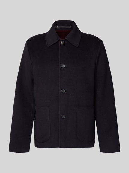 Paul Smith Kurzmantel aus Woll-Mix Marine 2