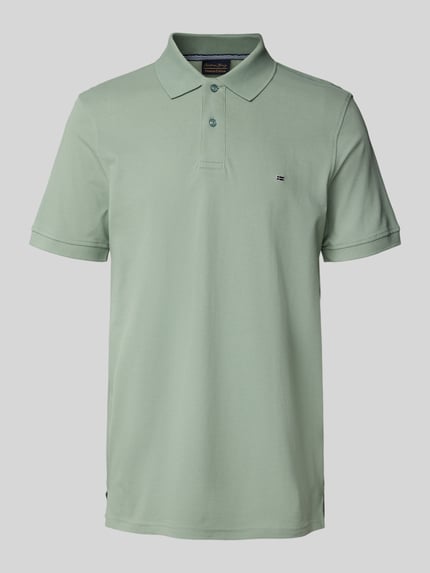 Christian Berg Men Regular Fit Poloshirt mit Logo-Stitching Schilf 2