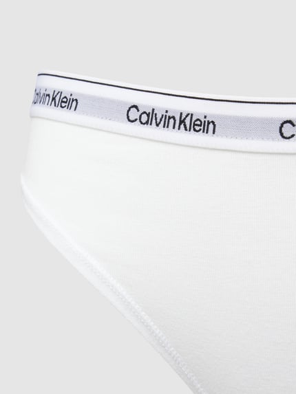 Calvin Klein Underwear String in effen design Wit - 2