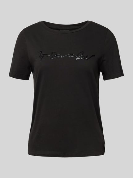G-Star RAW T-shirt z nadrukiem z logo Czarny 2