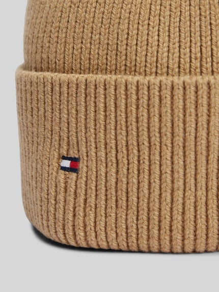 Tommy Hilfiger Mütze aus Baumwoll-Mix mit Woll-Anteil Beige 2
