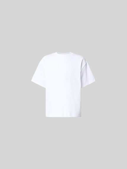 Relaxed Fit T-Shirt mit Logo-Stitching Shop The Look MANNEQUINE