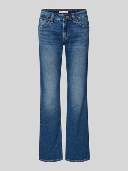 Levi's® Bootcut Jeans aus Baumwoll-Mix Modell 'SUPERLOW' Blau 2