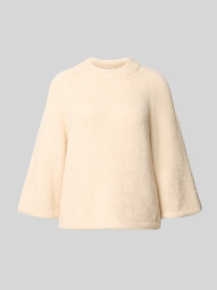 FREE/QUENT Strickpullover mit gerippten Abschlüssen Offwhite Melange 2