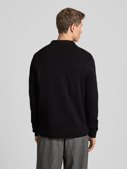 Selected Relaxed Fit Strickpullover aus Viskose-Mix Modell 'TELLER' Black 5