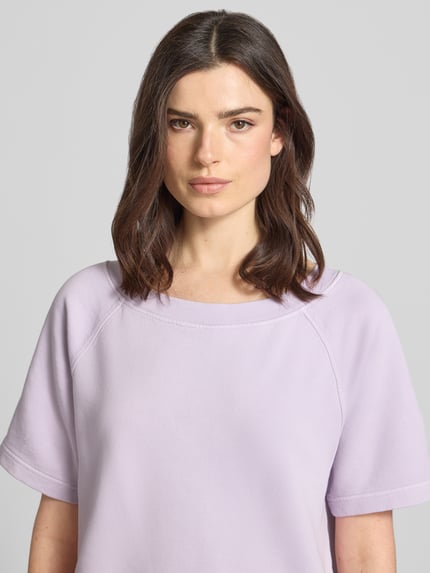 Marc O'Polo Regular Fit Sweatshirt aus reiner Baumwolle Flieder 3