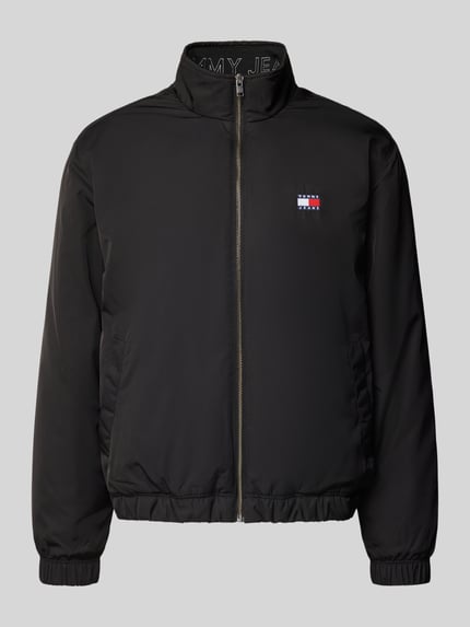 Tommy Jeans Relaxed Fit Bomberjacke mit Stehkragen Black 2