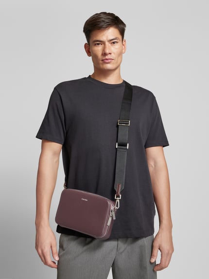 CK Calvin Klein Schoudertas met labeldetail Donkerrood - 1