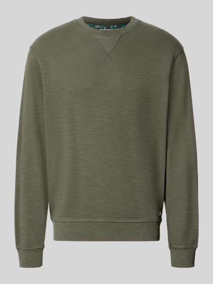 Scotch & Soda bluza o kroju regular fit z mieszanki bawełny Ciemnozielony 2