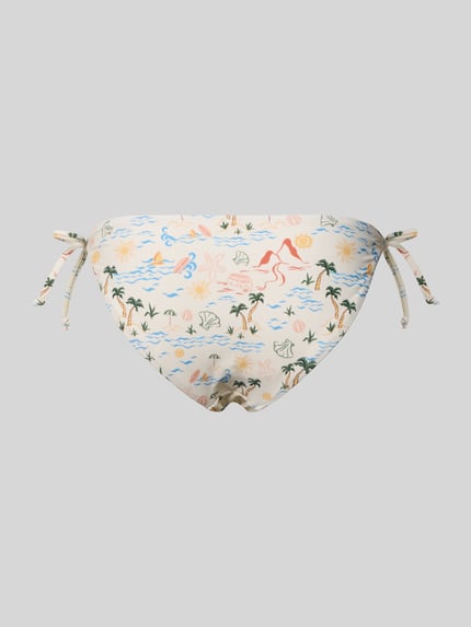 Produktfoto, Bikini-Slip mit seitlicher Schnürung von Jake*s Casual, Allover-Look, Material-Mix mit Stretch-Anteil, körpernahe Passform