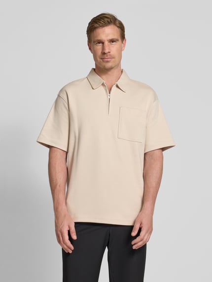 Selected Relaxed fit poloshirt van puur katoen, model 'RELAXEJEORGE' Zand - 4