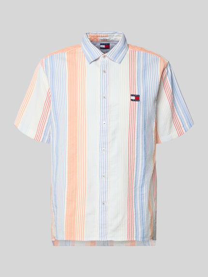 Tommy Jeans relaxed fit vrijetijdsoverhemd van puur katoen Oranje - 2