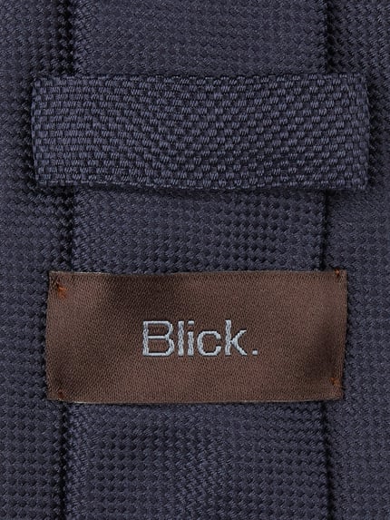 Blick Krawat z czystego jedwabiu (7 cm) Granatowy 2