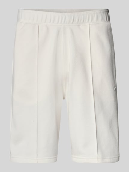 Sweatshorts mit elastischem Bund und Label-Stitching Shop The Look MANNEQUINE