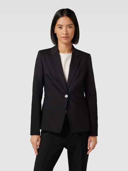 DRYKORN Blazer mit Knopfverschluss und Eingrifftaschen Modell 'TECHNO' Black 4