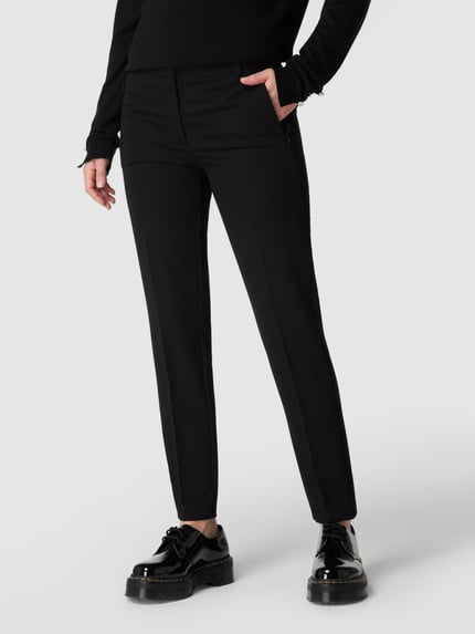 Jake*s Collection Stoffhose mit Bügelfalten Black 4