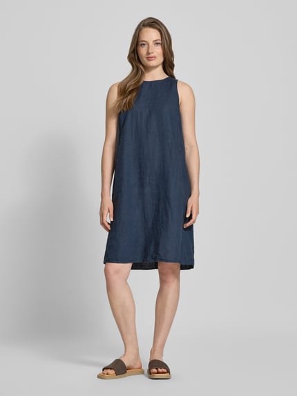 Marc O'Polo Knielanges Kleid aus reinem Leinen Marine 1