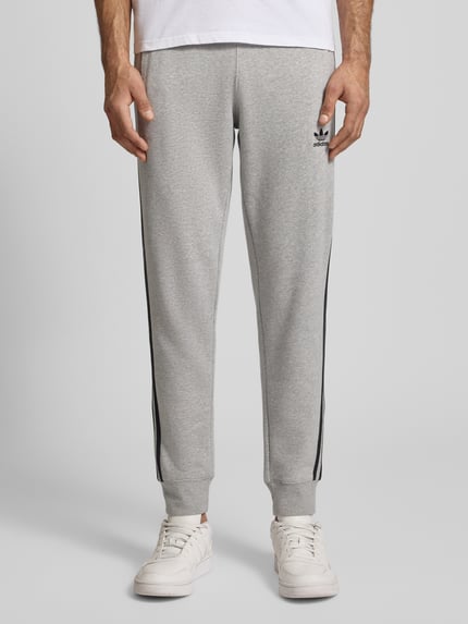 adidas Originals Sweatpants mit elastischem Bund Mittelgrau Melange 4