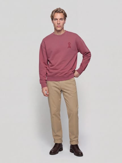 ARMEDANGELS Sweatshirt mit Logo-Stitching ICONIC GMT Altrosa 1