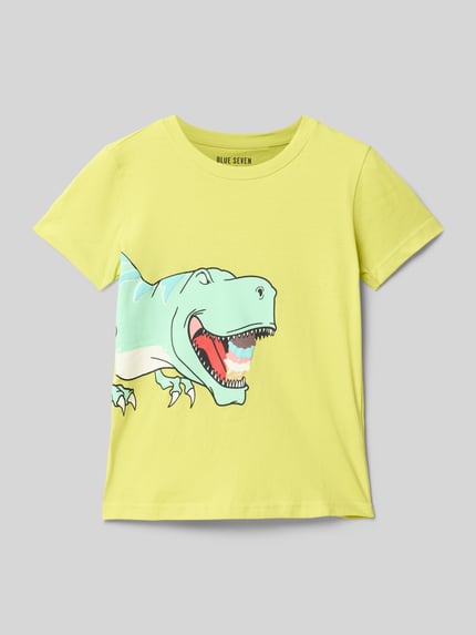 Blue Seven T-Shirt mit Motiv-Print GELB 1