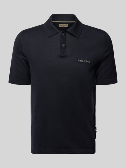 Marc O'Polo Regular Fit Poloshirt aus reiner Baumwolle - Marc O'Polo × DFB Travel Collection Dunkelblau 2