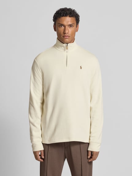Polo Ralph Lauren Strickpullover mit Stehkragen Ecru 4