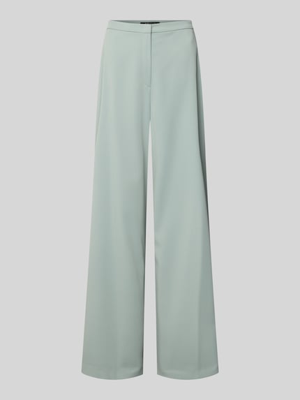 SWING Wide fit stoffen broek met elastische band Lindegroen - 2