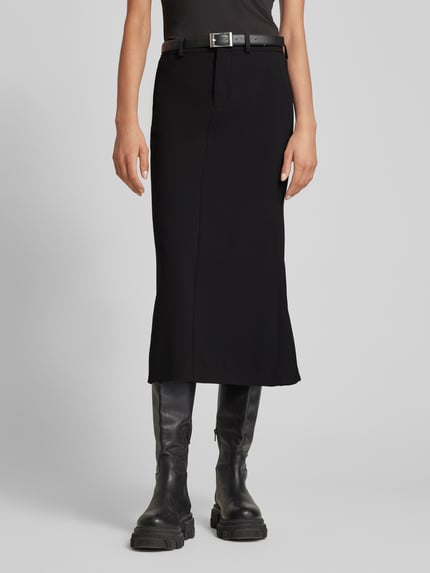 DRYKORN Midirok met riemlussen, model 'DORNE' Zwart - 4