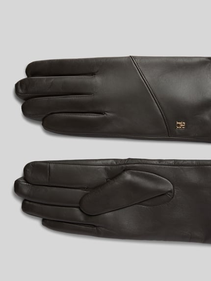 Tommy Hilfiger Handschuhe aus echtem Ziegenleder  Dunkelbraun 3