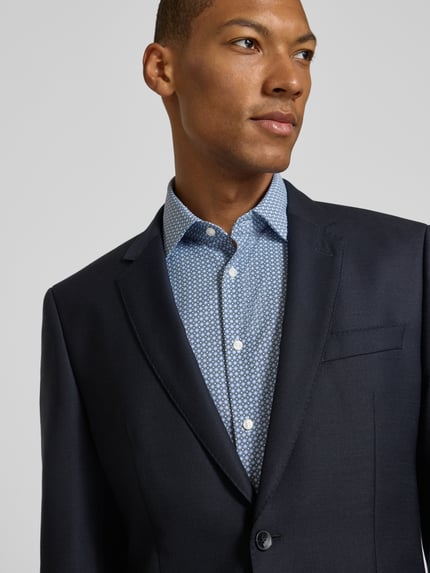 Jake*s Koszula biznesowa o kroju slim fit z kołnierzykiem typu kent Błękitny 3