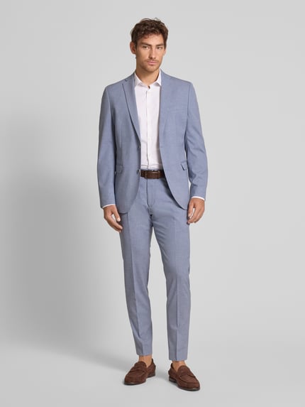 s.Oliver BLACK LABEL Regular Fit Anzughose mit Leinen-Anteil Hellblau 1