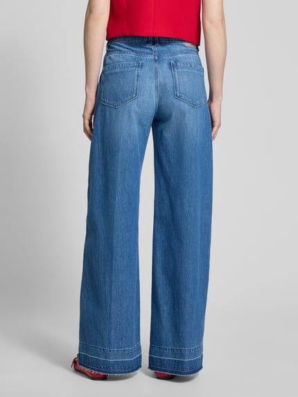 GANG Wide leg jeans met steekzakken model 'MONA' Blauw - 5