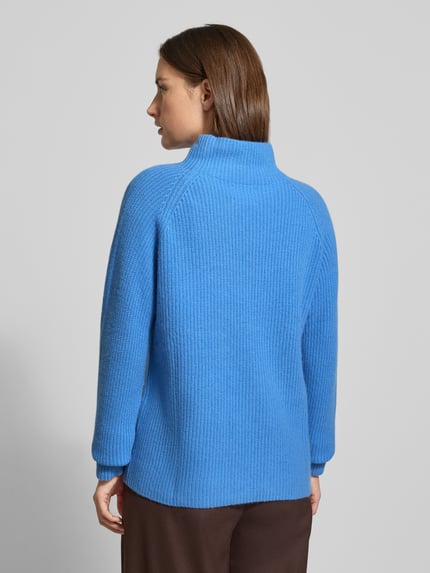 Fynch-Hatton Strickpullover aus Kaschmir mit Stehkragen Royal 5