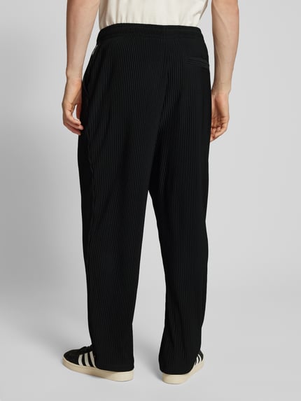 JACK & JONES Straight Leg Stoffhose mit Plisseefalten Modell 'KARL INTERLUDE' Black 5