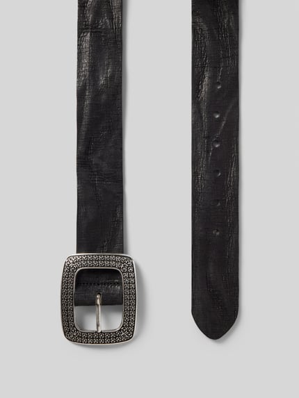 Vanzetti Gürtel aus Leder mit Dornschließe Black 3