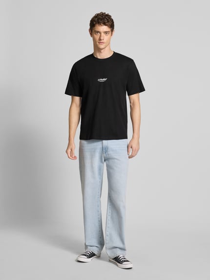 JACK & JONES T-shirt z okrągłym dekoltem model 'SOHO' BLACK 1
