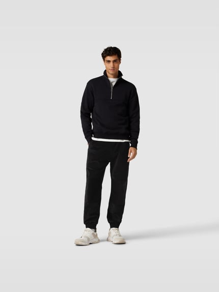 Iro Spodnie typu track pants z sztruksu Czarny 1