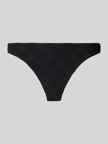 Produktfoto, figi bikini Bikini Slip mit Label-Prägung Modell 'TERRY MONO' von HUGO, efekt: jednolity kolor, wytłaczane logo, wykończenie materiału: delikatna tkana faktura