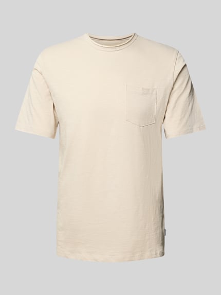 JACK & JONES T-Shirt mit Brusttasche Modell 'JAKE' Offwhite 2