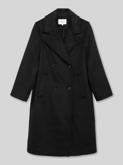 s.Oliver RED LABEL Wollmantel mit doppelreihiger Knopfleiste Black 2
