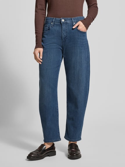 MAC Barrel Fit Jeans mit Eingrifftaschen Modell 'Danni' Blau 4