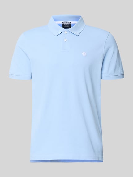 koszulka polo o kroju regular fit z wyhaftowanym logo Shop The Look MANNEQUINE