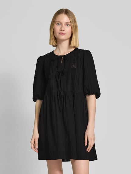 Jake*s Casual Minikleid mit Schnürverschluss Black 4