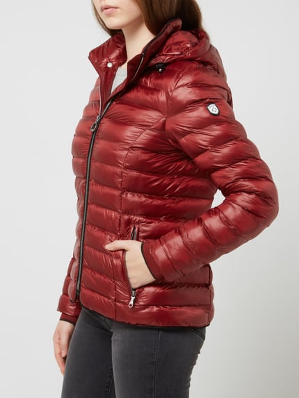 Wellensteyn Shaped Fit Steppjacke mit abnehmbarer Kapuze Modell 'ITALY HOOD' Hellrot 7