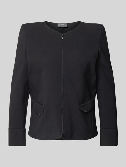 Emporio Armani Blazer mit Rundhalsausschnitt Black 2