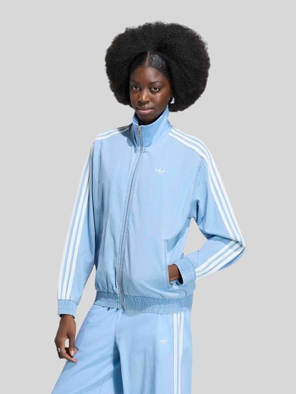 adidas Originals Regular Fit Jeansjacke aus reiner Baumwolle Hellblau 3