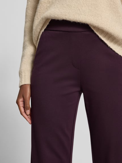 TONI Broek met paspelzakken aan de achterkant, model 'Jenny' Bordeaux - 3