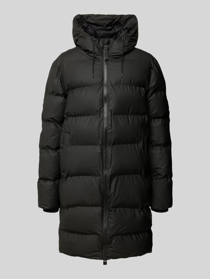 Rains Steppjacke mit Zweiwege-Reißverschluss Modell 'Alta' Black 1