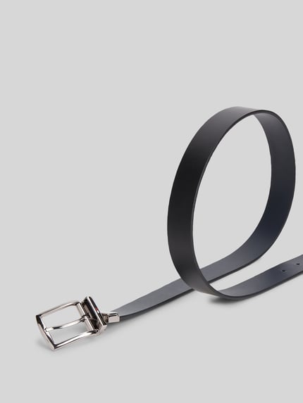 Tommy Hilfiger Gürtel aus echtem Leder mit Logo-Applikation Marine 4